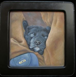 Freddie in a Squeeze Acrylic e-Packet